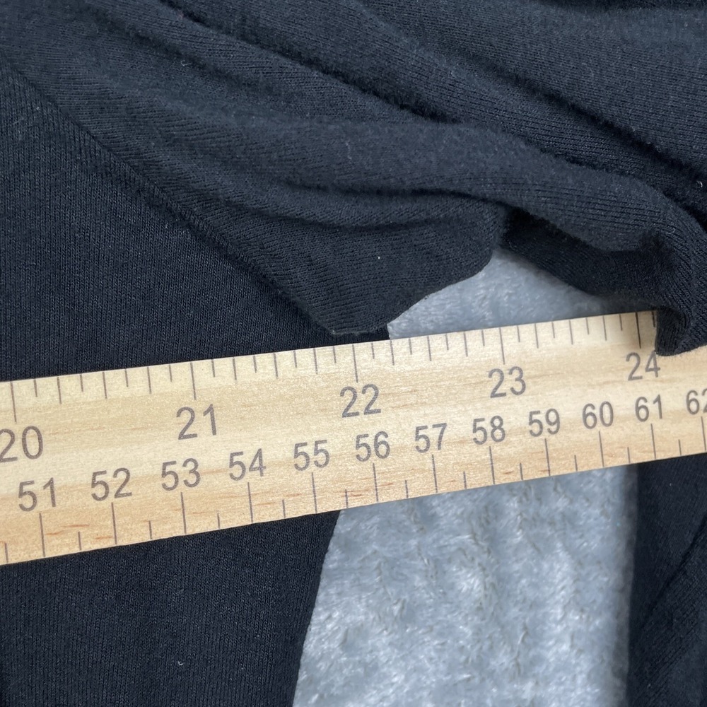 Chicos Top XL Black T Shirt Blouse Casual Beachy Coastal Stretch Minimalist - Picture 7 of 8